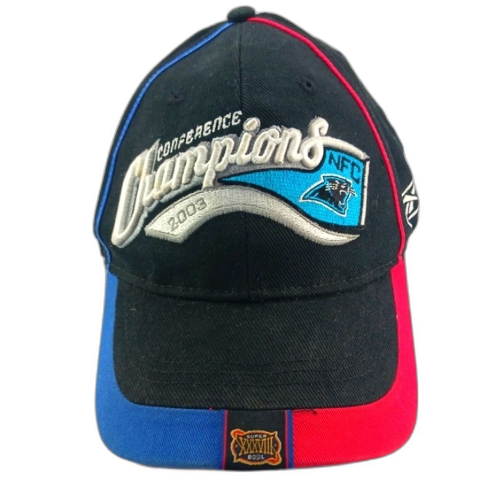 Carolina Panthers 2003 NFC Conference Champions NFL Reebok Locker Room Hat Cap